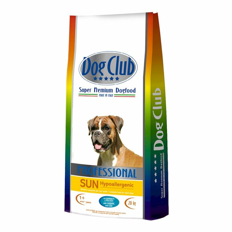 Dog Club Sun полнорационный сухой корм для собак, с рыбой