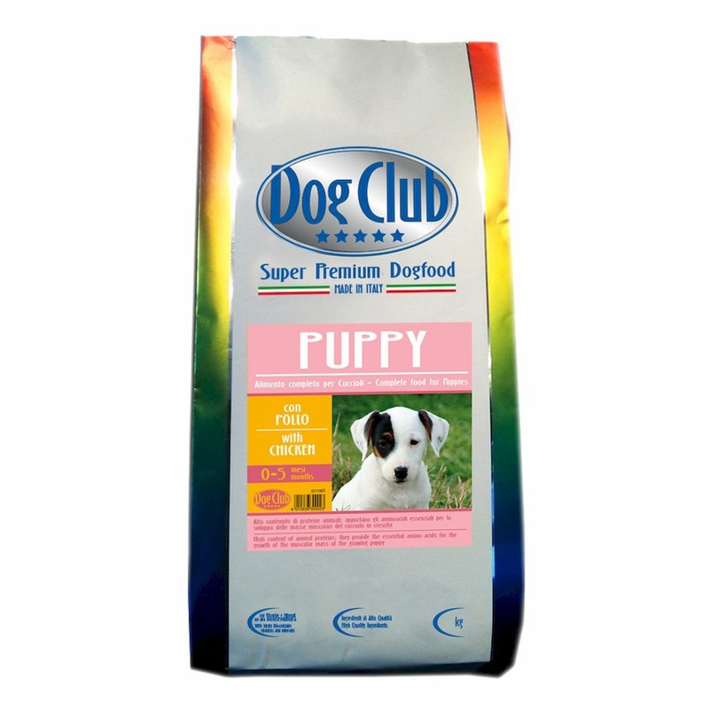 Dog Club Puppy полнорационный сухой корм для щенков, беременных и кормящих сук, с курицей - 2,5 кг