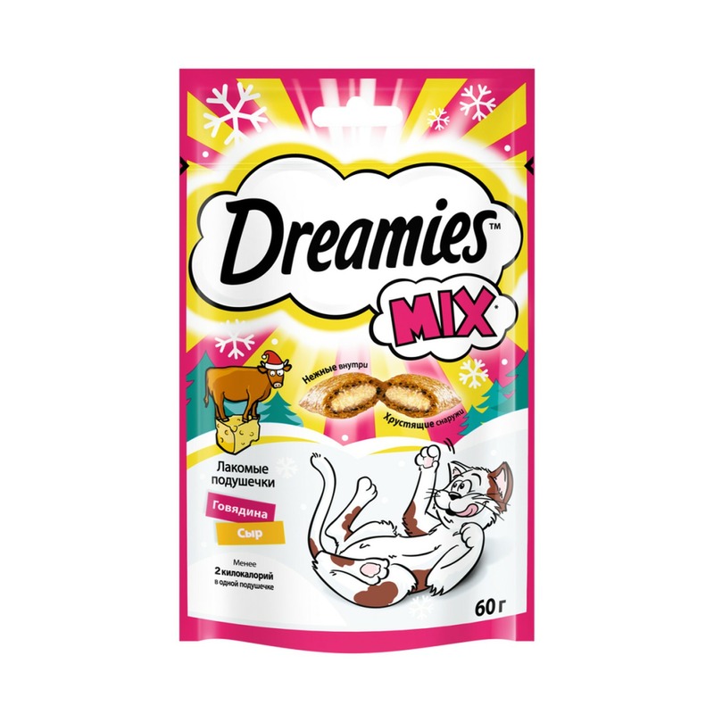Dreamies Dreamies Mix лакомство для кошек с говядиной и сыром - 60 г