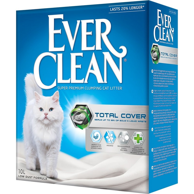 цена Ever Clean Total Cover наполнитель комкующийся для кошек с микрогранулами двойного действия