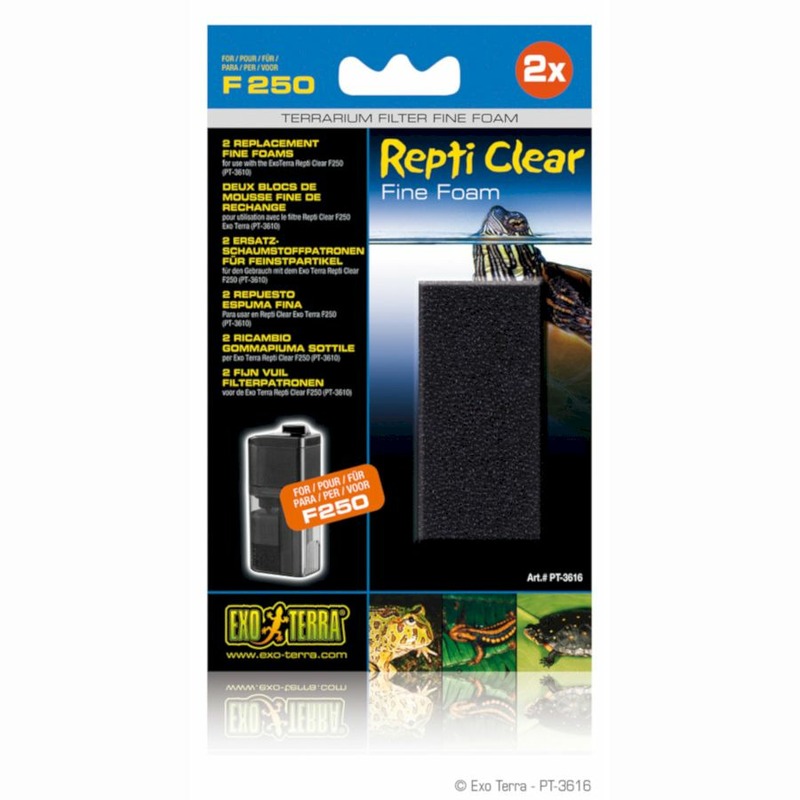 Exo Terra губка фильтровальная мелкопористая для фильтров Repti Clear F 250 (РТ3610) цена и фото