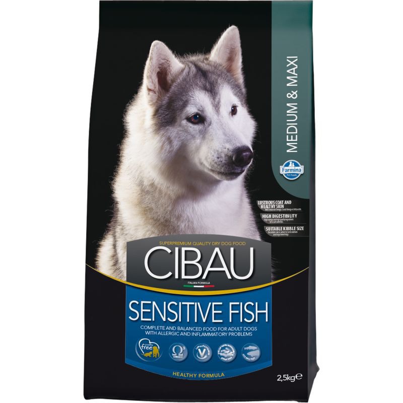 Farmina Cibau Sensitive Fish Medium & Maxi - 2,5 кг farmina farmina cibau sensitive fish medium