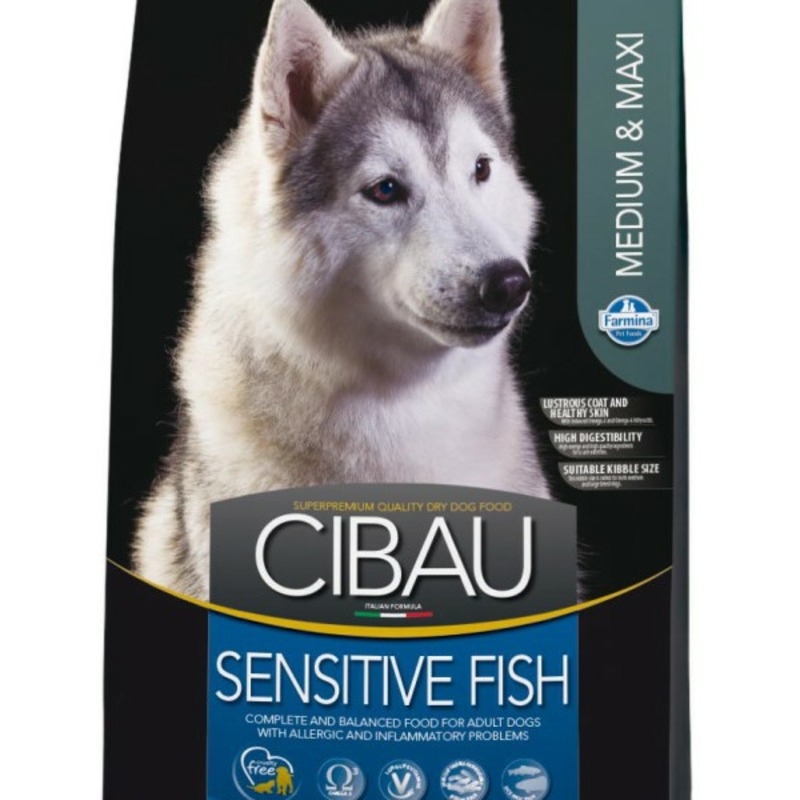 Farmina Cibau Sensitive Fish Medium & Maxi корм для собак farmina farmina cibau sensitive lamb medium maxi 2 5 кг