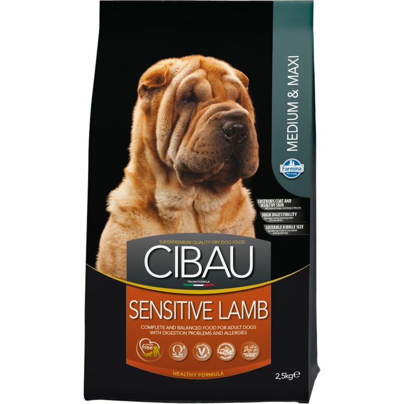 Farmina Cibau Sensitive Lamb Medium/Maxi - 2,5 кг karmy sensitive medium