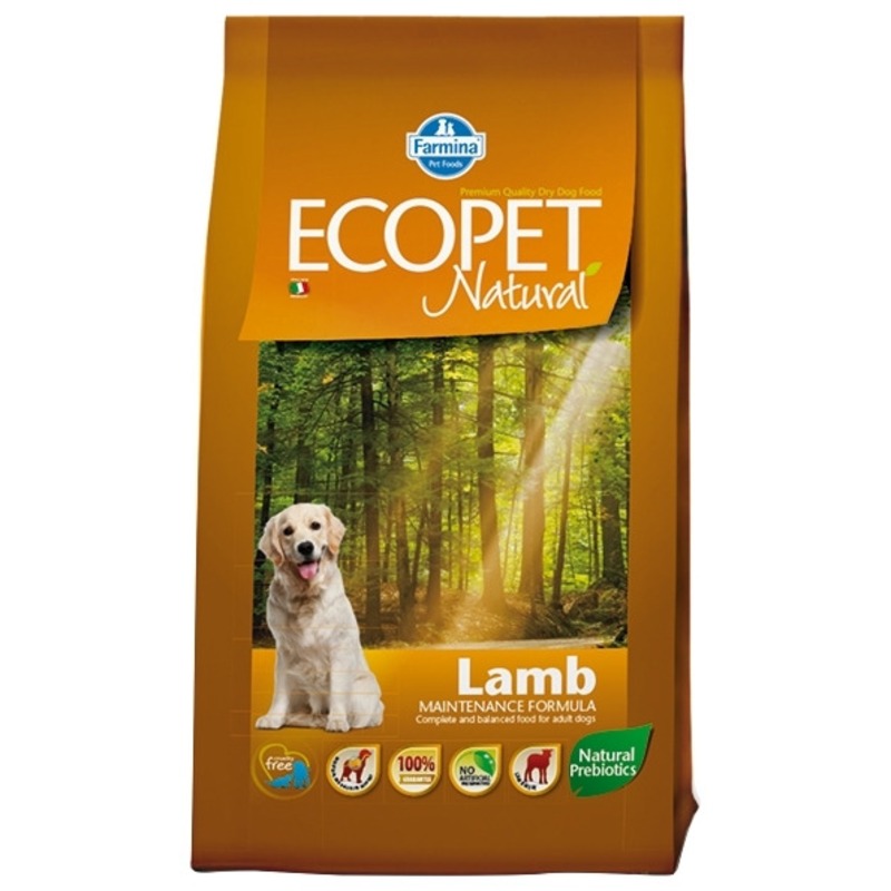 farmina ecopet natural adult mini 2 5 кг Farmina Ecopet Natural Lamb - 2,5 кг