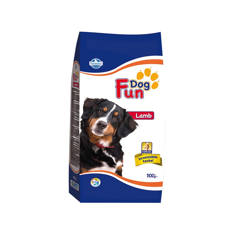 цена Farmina Fun Dog Lamb сухой корм с ягненком для взрослых собак всех пород с проблемами пищевой аллергии - 10 кг