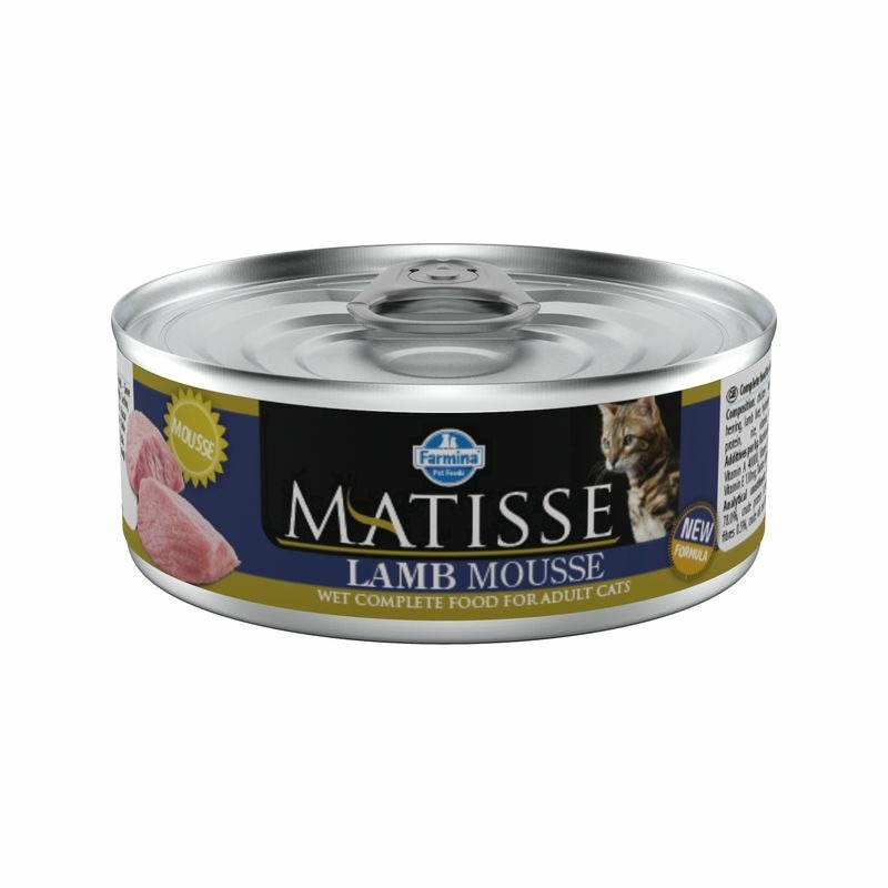 Farmina Matisse Mousse влажный корм для взрослых кошек, с ягнёнком, мусс, в консервах - 85 г, размер Для всех пород 00000005775 - фото 1