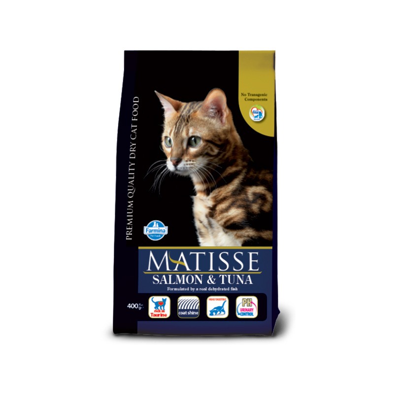 цена Farmina Matisse Salmon & Tuna сухой корм с лососем и тунцом для взрослых кошек всех пород