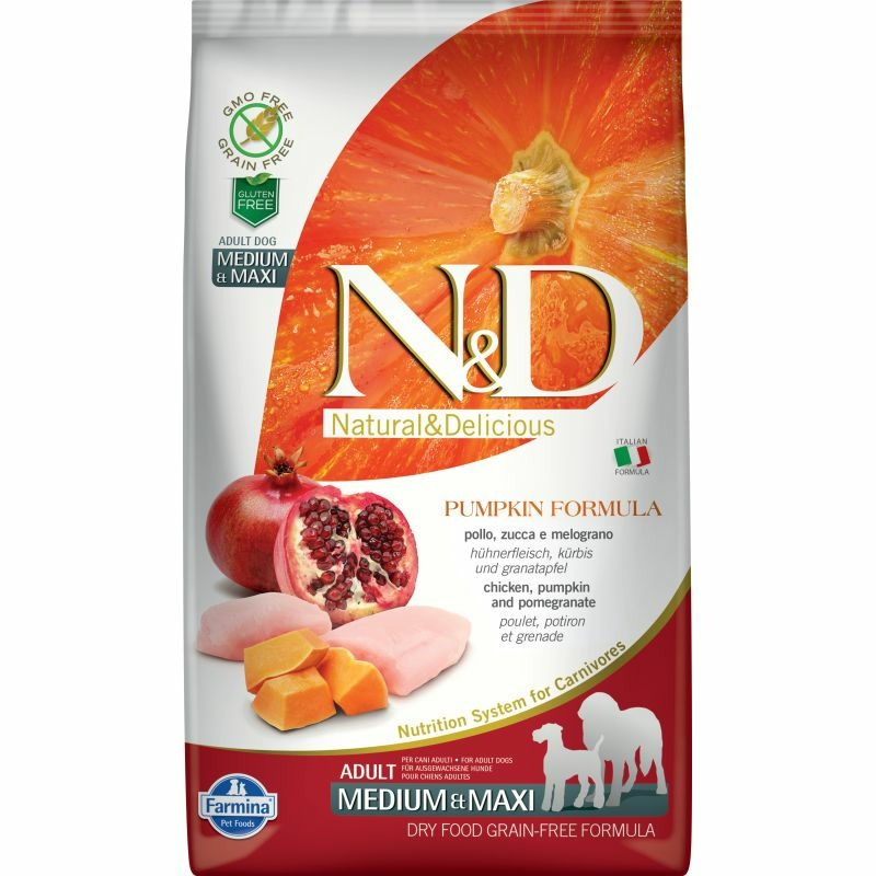 Farmina N&D Dog GF Pumpkin chicken & pomegranate adult medium & maxi - 2.5 кг