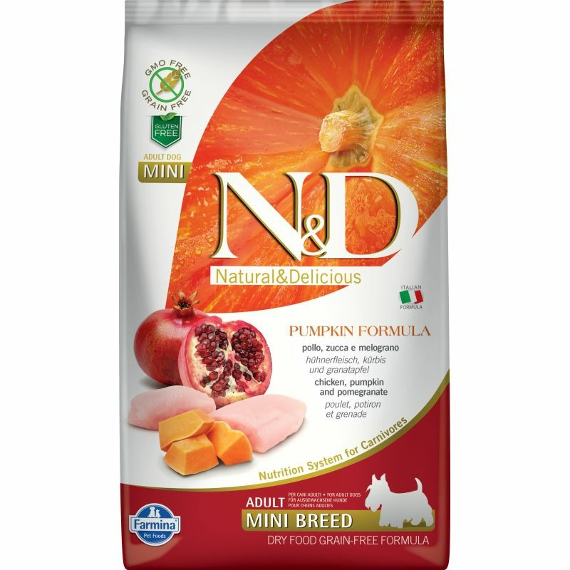 Farmina N&D Dog GF Pumpkin chicken & pomegranate adult mini - 2.5 кг сухой корм farmina n