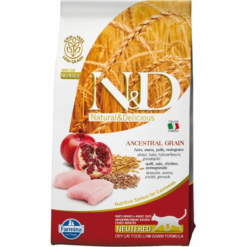 Farmina Farmina N&D Low Grain Cat Chicken & Pomegranate Neutered - 5 кг