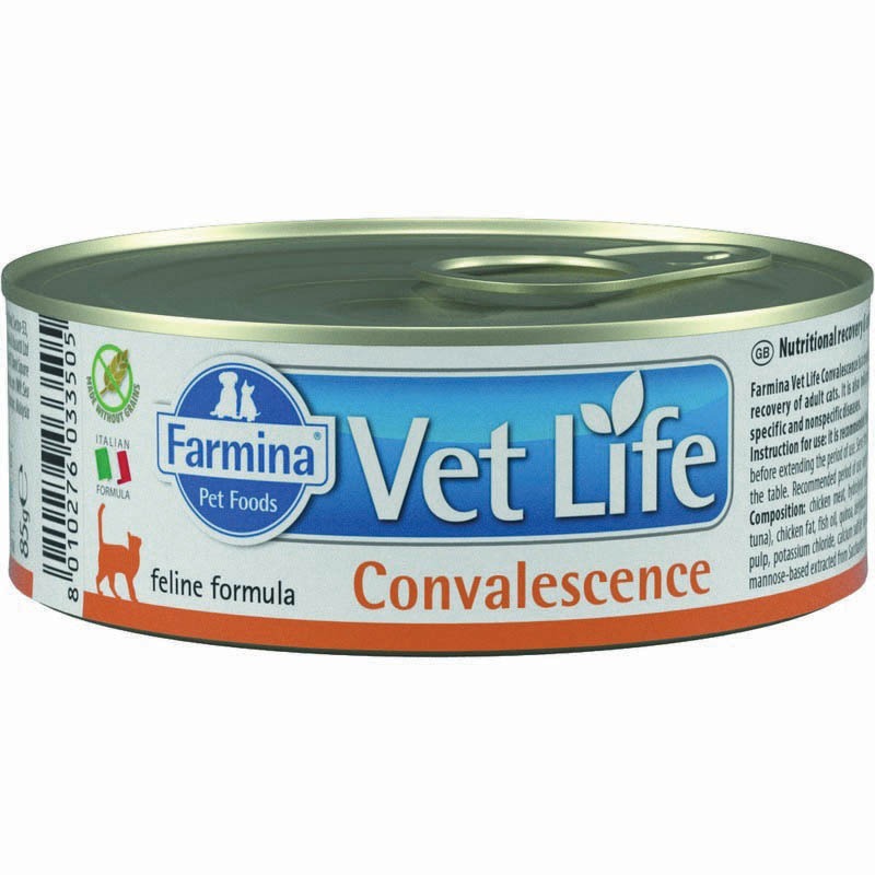 Farmina Vet Life Convalescence влажный корм для взрослых кошек в восстановительный и послеоперационный период с курицей- 85 г 00000010858 - фото 1