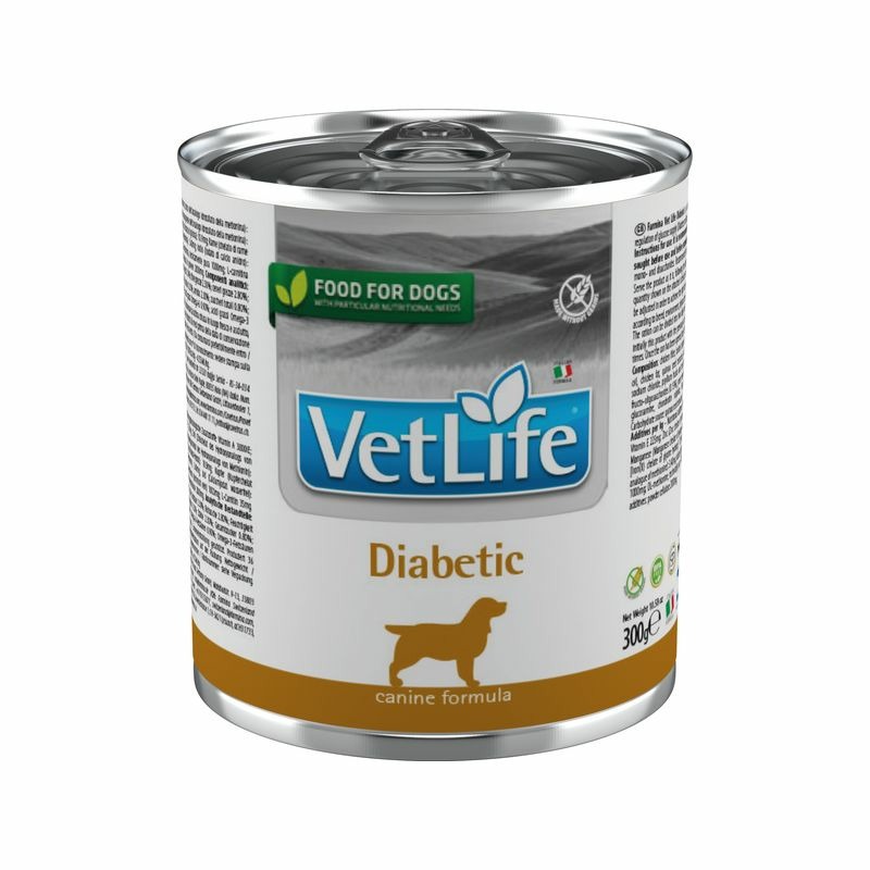 Farmina Vet Life Dog Diabetic влажный корм для взрослых собак при диабете, в консервах - 300 г ветеринарный супер премиум для взрослых для всех пород консервы (в железной банке) Сербия 1 уп. х 6 шт. х 1.8 кг, размер Для всех пород 00-00000513 - фото 1