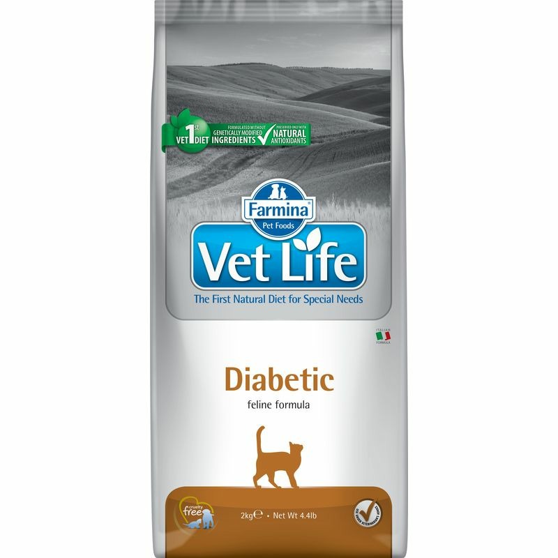 Сухой корм Farmina Vet Life Natural Diet Cat Diabetic для кошек при сахарном диабете - 2 кг 00000004396 - фото 1