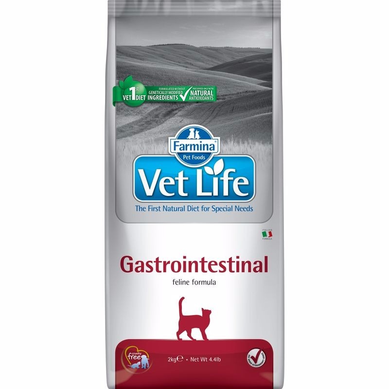 Farmina Vet Life Natural Diet Cat Gastro-Intestinal - 2 кг цена и фото