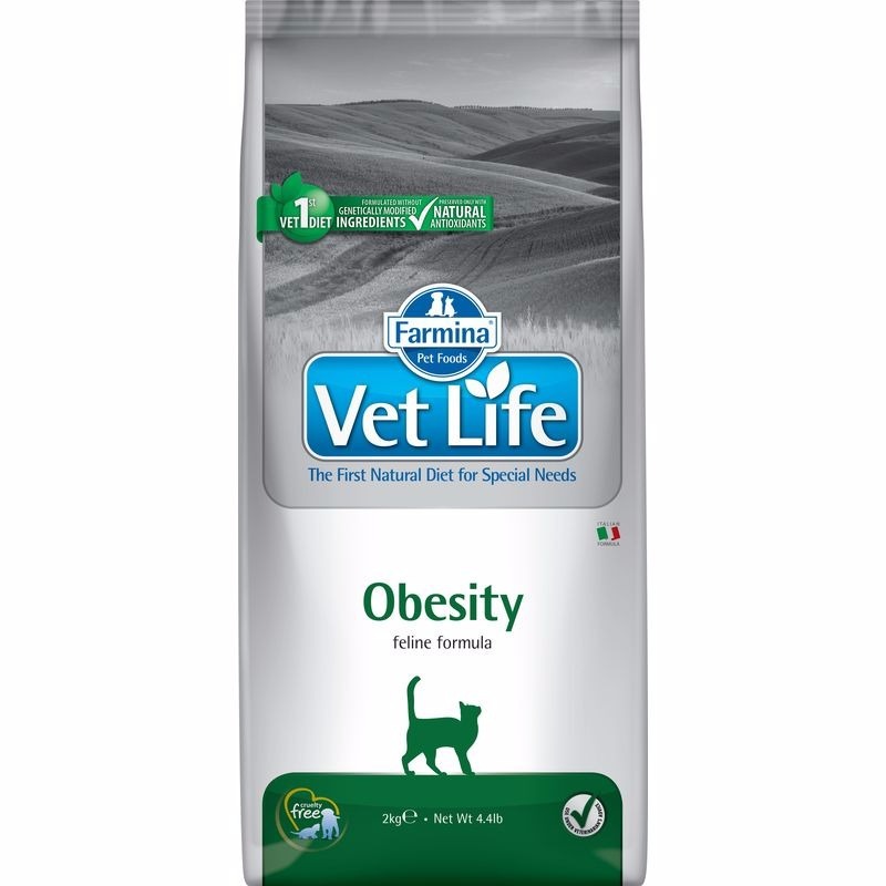 Farmina Vet Life Natural Diet Cat Obesity - 2 кг