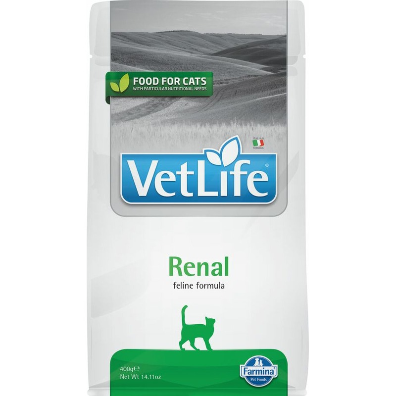 Farmina Vet Life Natural Diet Cat Renal сухой корм для кошек при почечной недостаточности - 400 г