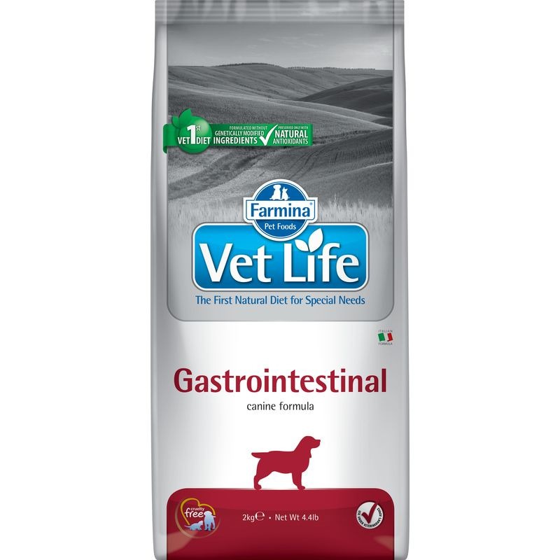 farmina vet life dog gastrointestinal сухой корм д собак диета при нарушении пищеварения Farmina Vet Life Natural Diet Dog Gastro-Intestinal - 2 кг