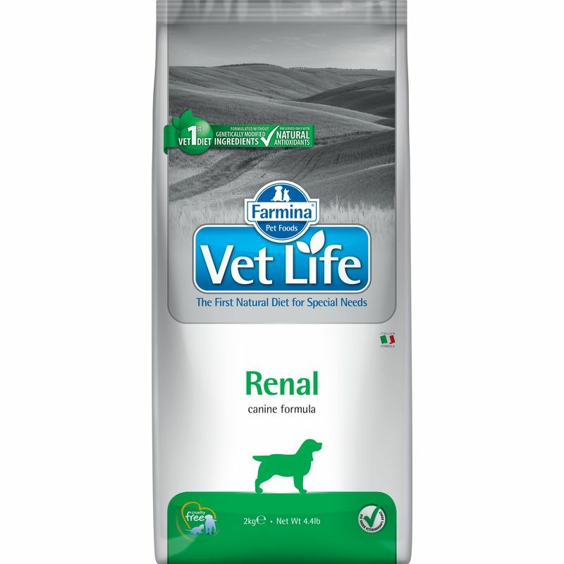 Сухой корм Farmina Vet Life Natural Diet Renal для собак при хронической почечной недостаточности - 2 кг