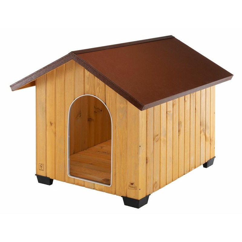 Ferplast Maxi Будка для собак, 110х130х103 будка для собак ferplast domus mini деревянная 50х65х47 5см