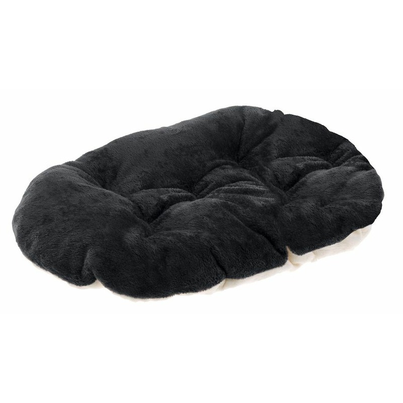 Ferplast Relax Soft подушка для кошек и мелких собак, черная размер 78/8, 78х50 см ferplast prince cushion велюровая подушка для кошек и собак сине бежевая размер 78 78x50 см