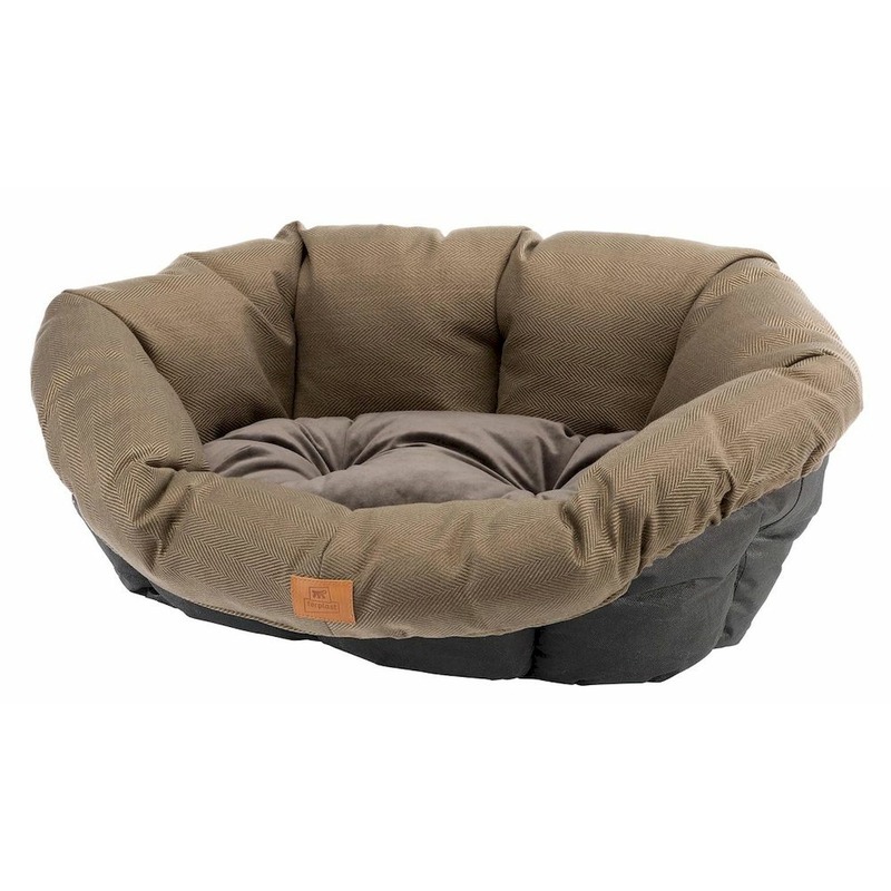 цена Ferplast запасная подушка для лежака Sofa 8 Tweed, коричневая - 85x62xh28,5 см