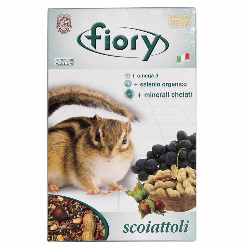 Fiory корм для белок Scoiattoli 850 г смесь орехи и изюм глобус сладкий коктейль 150 г