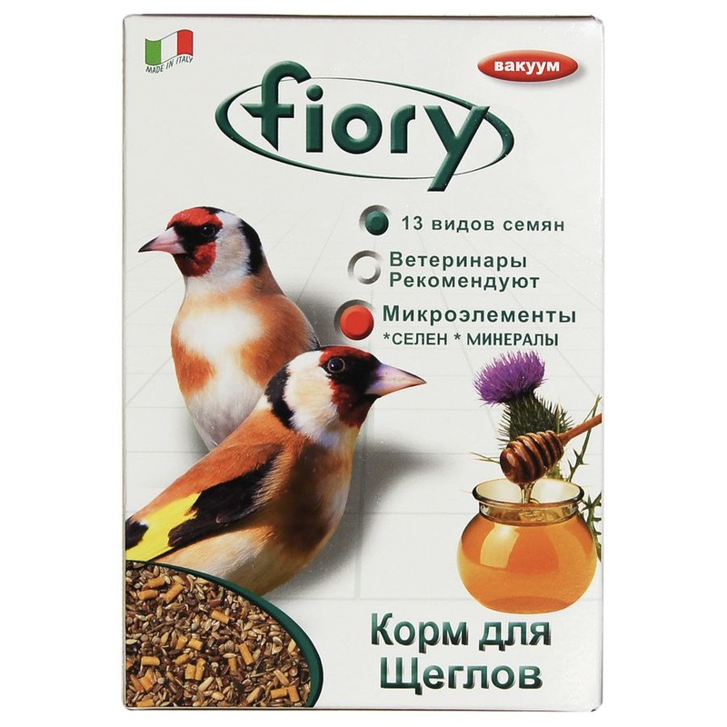 Fiory корм для щеглов Cardellini 350 г семена вьющиеся раст смесь