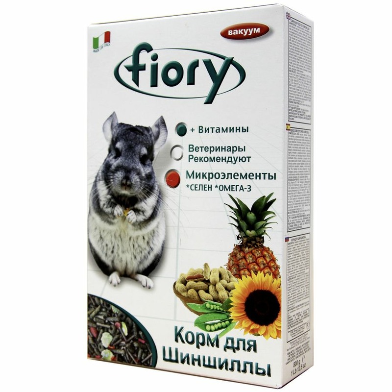Fiory Cincy сухой корм для шиншилл - 800 г корм для грызунов fiory cincy для шиншилл сух 800г