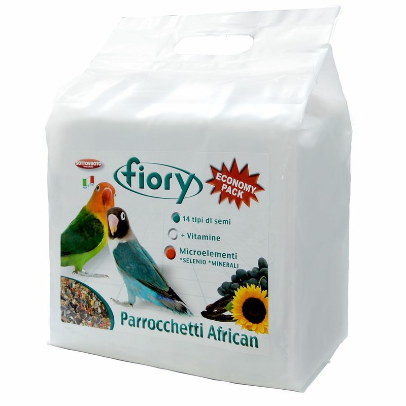 Fiory корм для средних попугаев Parrocchetti African fiory корм для средних попугаев classic 400 г