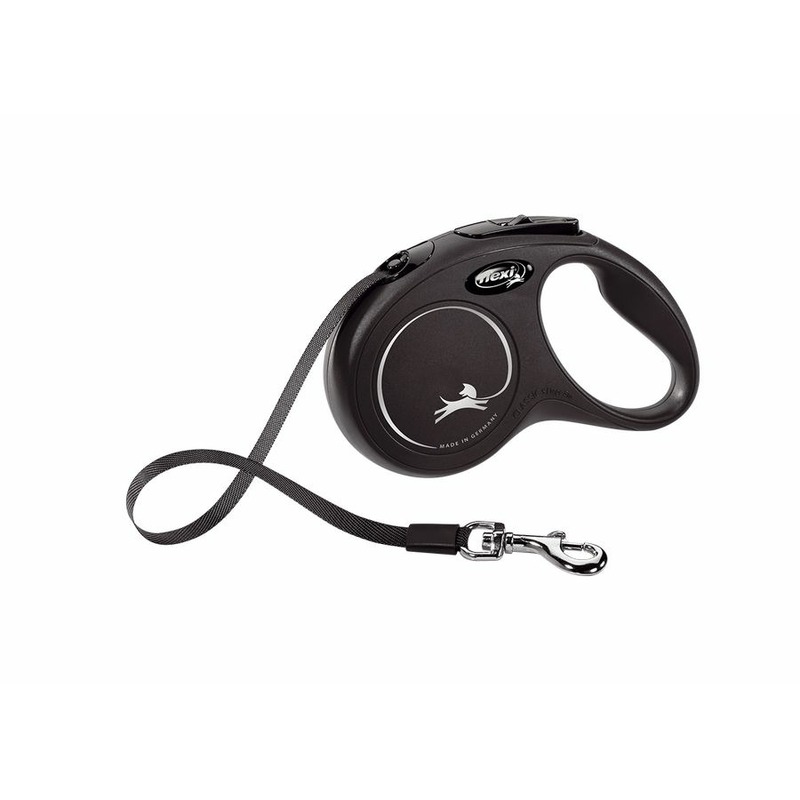 flexi рулетка New Classic S (до 15 кг) 5 м лента черная flexi black design tape s поводок рулетка для собак голубая 5 м до 15 кг