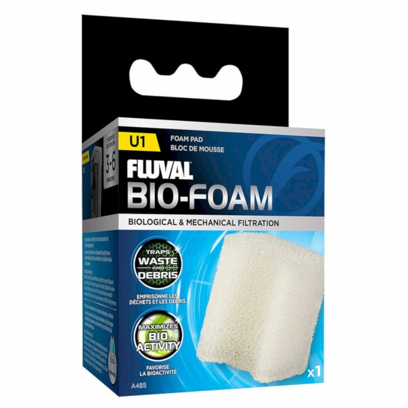 Fluval губка для фильтра U1 60х85х15мм (A485) fluval fluval фильтрующая губка bio foam max для фильтра 107 a187