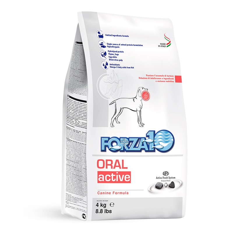цена Forza10 Active Line для взрослых собак всех пород с проблемами ротовой полости и верхних дыхательных путей - 4 кг