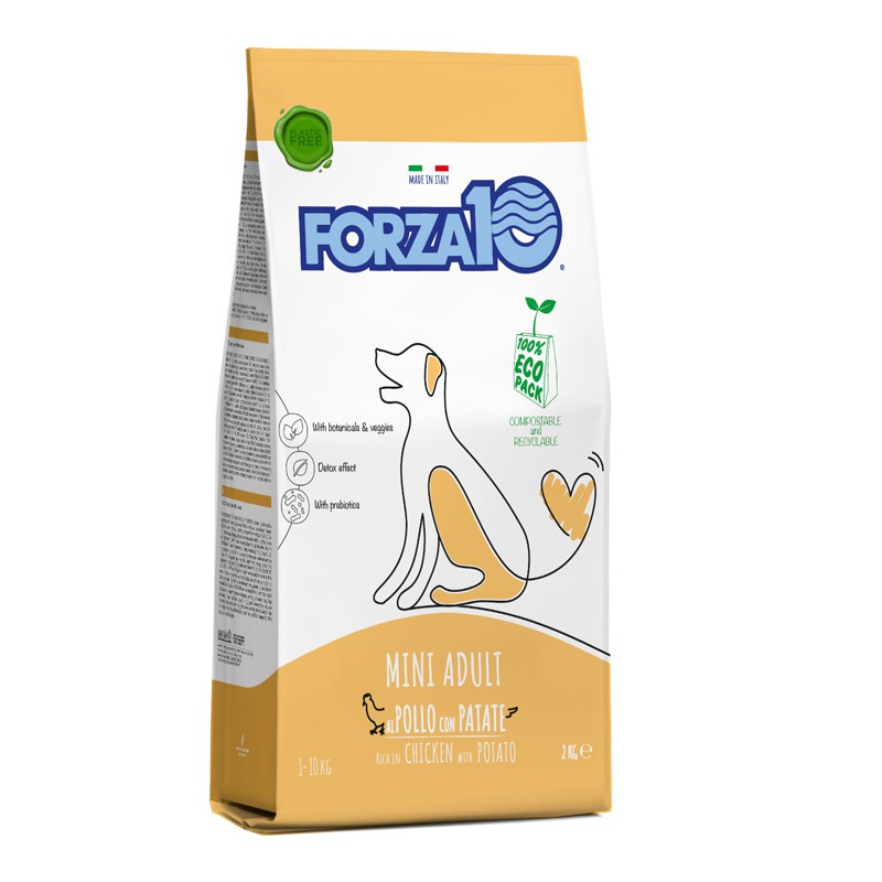 Forza10 Maintenance для взрослых собак мелких пород из курицы и картофеля - 2 кг forza10 intestinal colon fase полнорационный диетический корм для взрослых собак с рыбой 4 кг