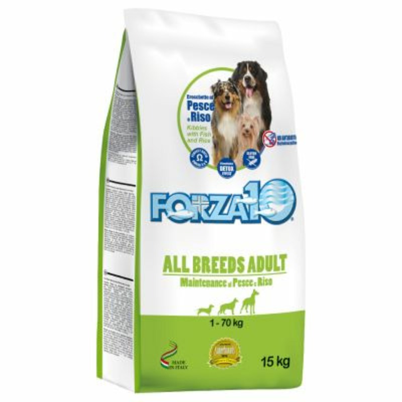 Forza10 Maintenance для взрослых собак всех пород из морской рыбы и риса forza10 breeders для щенков всех пород из морской рыбы и отборного риса 20 кг