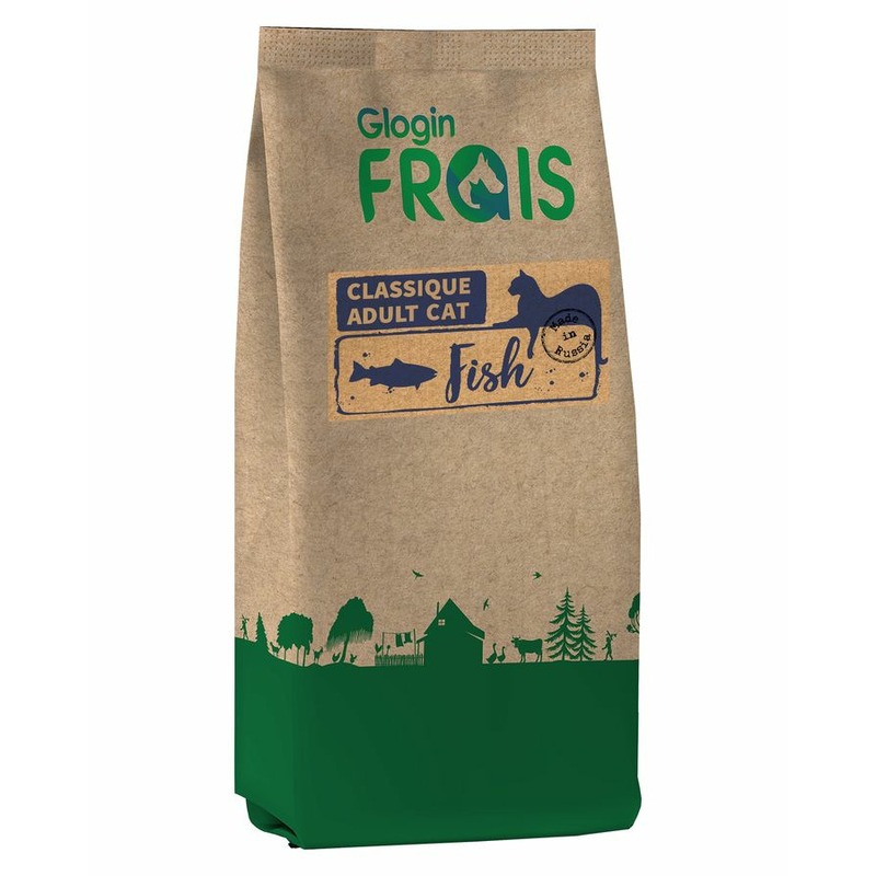 цена Frais Classique полнорационный сухой корм для кошек, с рыбой - 2 кг