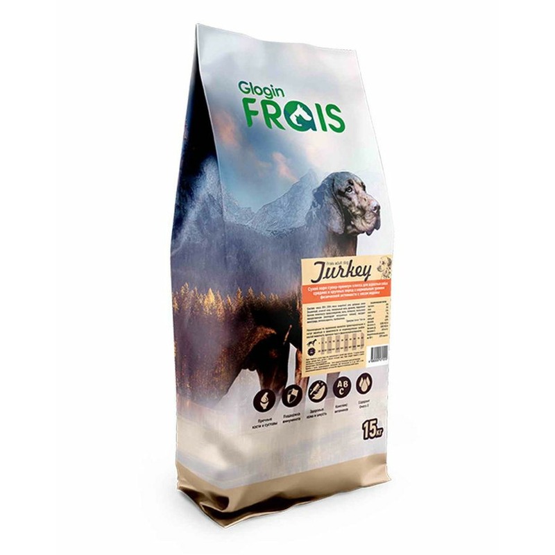 Frais Signature сухой корм для собак средних и крупных пород с нормальной активностью, с индейкой цена и фото