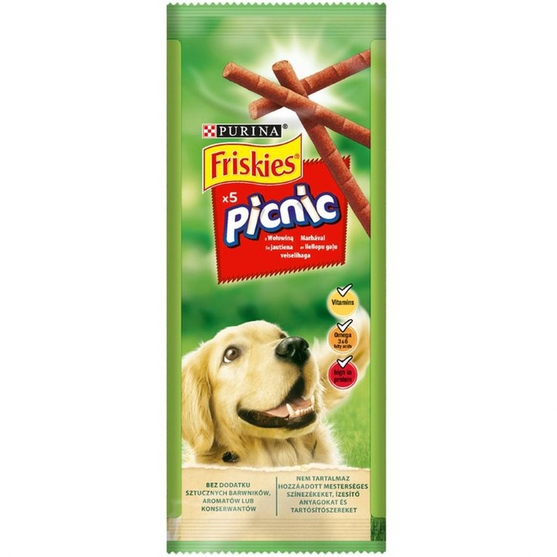 Friskies Picnic лакомство для собак, с говядиной - 42 г friskies picnic лакомство для собак с курицей 42 г