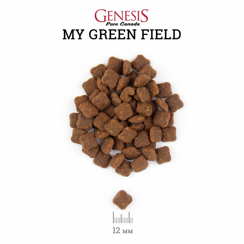 Genesis Pure Canada My Green Field Sensitive для взрослых кошек с чувствительным пищеварением с говядиной, гусем и курицей - 340 г