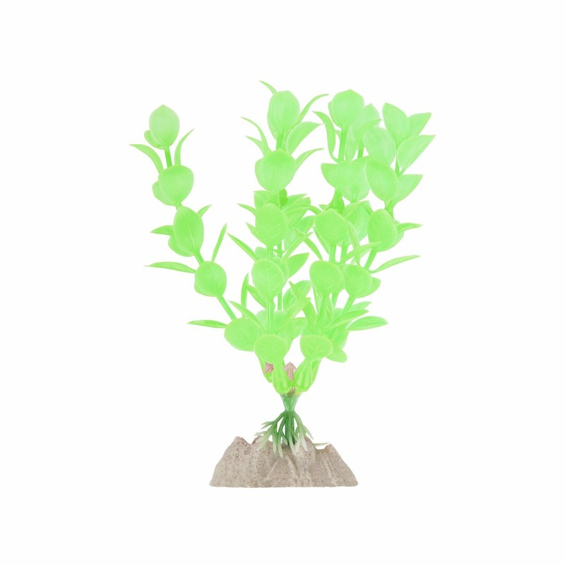 Glofish растение для аквариума пластиковое флуоресцентное зеленое 13 см glofish декорация для аквариума разбитая ваза