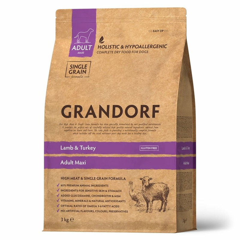 Grandorf сухой корм для собак крупных пород, с ягненком и индейкой - 3 кг grandorf сухой корм для собак средних и крупных пород с ягненком и индейкой 1 кг