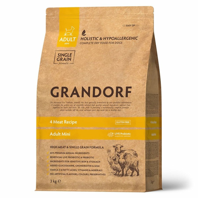 Grandorf сухой корм для собак мелких пород, четыре вида мяса grandorf корм grandorf четыре вида мяса для взрослых собак мелких пород 3 кг
