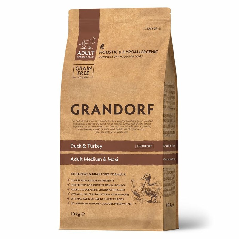Grandorf сухой корм для собак средних и крупных пород, с уткой и индейкой 48823