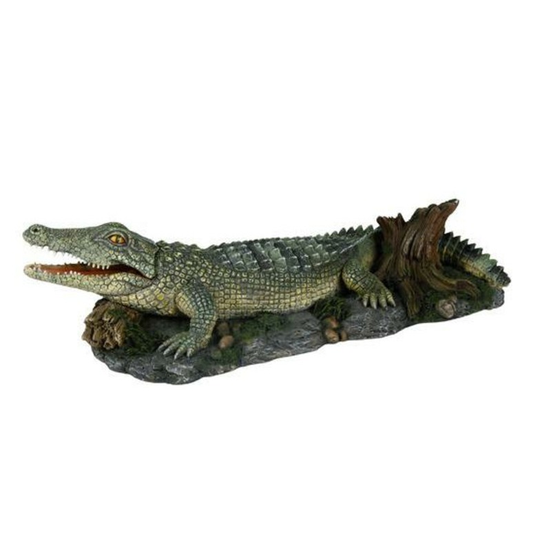 TRIXIE Грот Trixie для аквариума крокодил 26 см пластиковый
