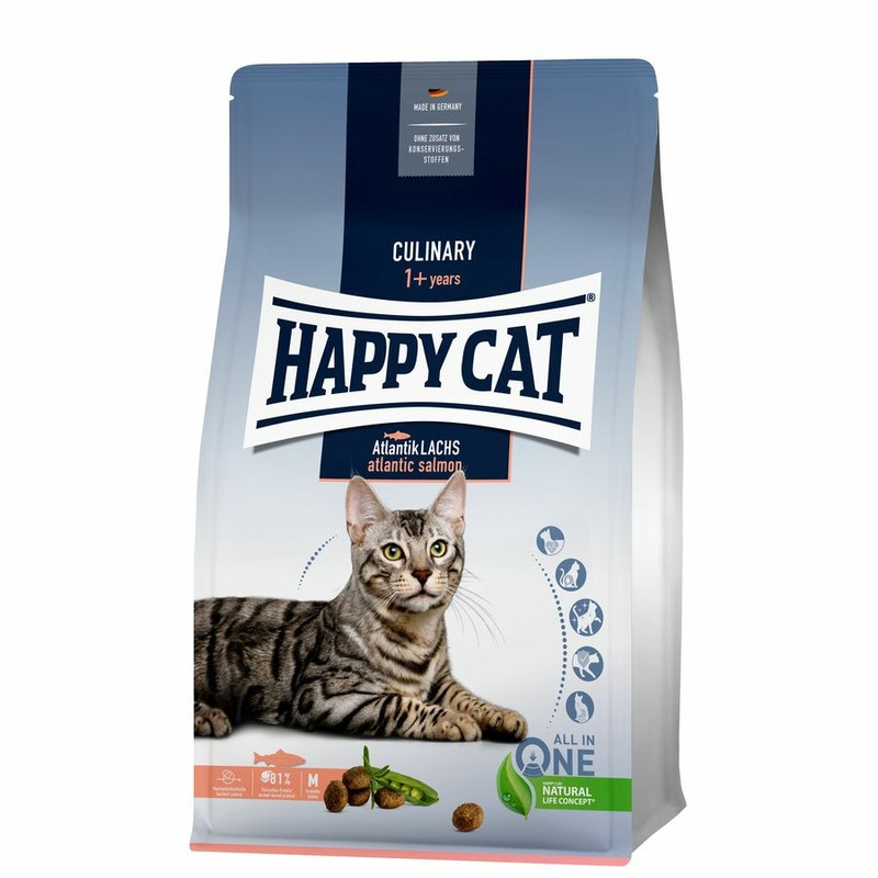 HAPPY CAT Happy Cat Culinary сухой корм для взрослых кошек с атлантическим лососем