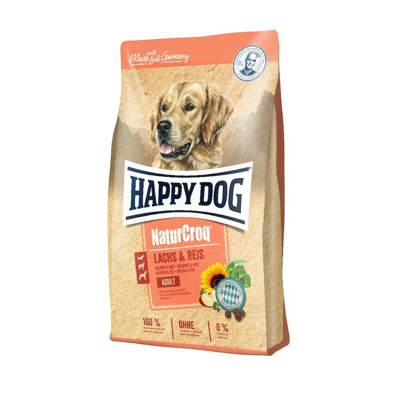 Happy Dog NaturCroq Salmon & Rice полнорационный сухой корм для собак, с лососем и рисом - 11 кг happy dog premium naturcroq rind