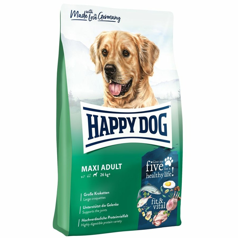 Happy Dog Supreme Fit & Vital Maxi Adult полнорационный сухой корм для собак крупных пород, с птицей 