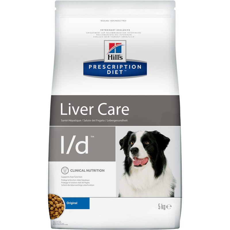 Hills Hills Prescription Diet Dog l/d Liver Care сухой диетический корм для собак при заболеваниях печени - 5 кг