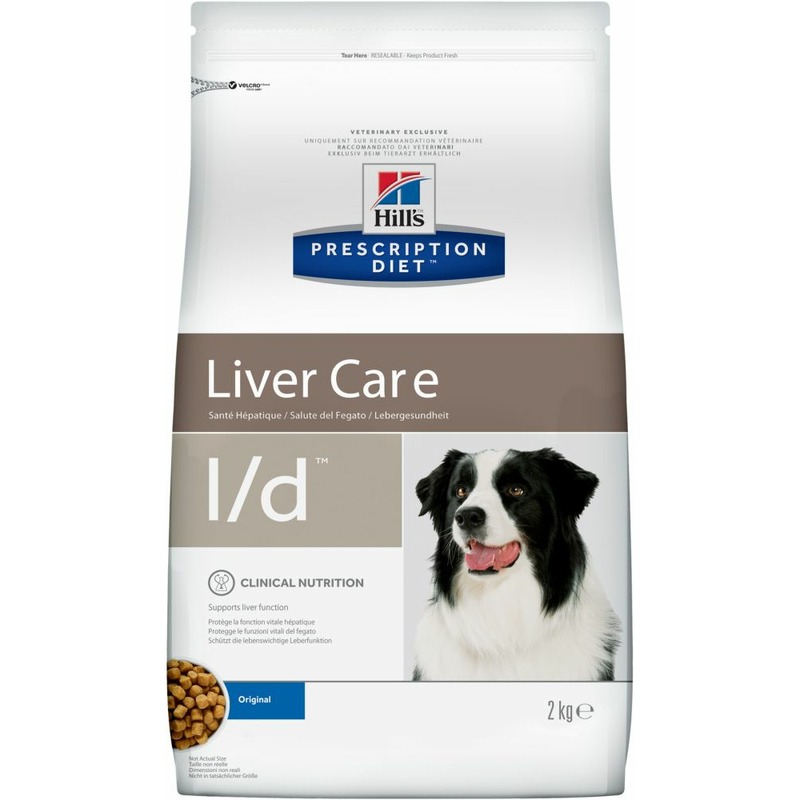 Сухой диетический корм для собак Hills Prescription Diet l/d Liver Care при заболеваниях печени - 2 кг