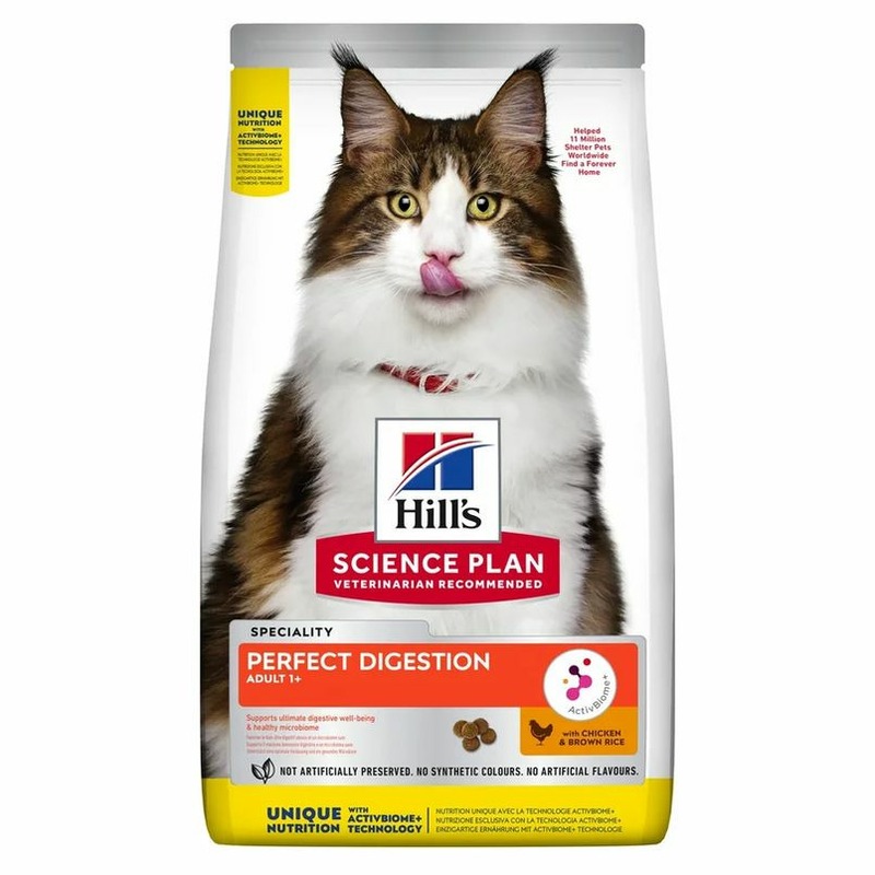 Hills Science Plan Cat Perfect Digestion сухой корм для кошек с чувствительным пищеварением, с курицей - 1,5 кг